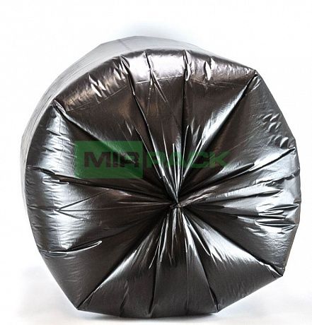 Мешки для мусора 120 литров, 14 мкм, ПНД, 10 шт. черные, 70х110 см, EXTRA - Вид 3