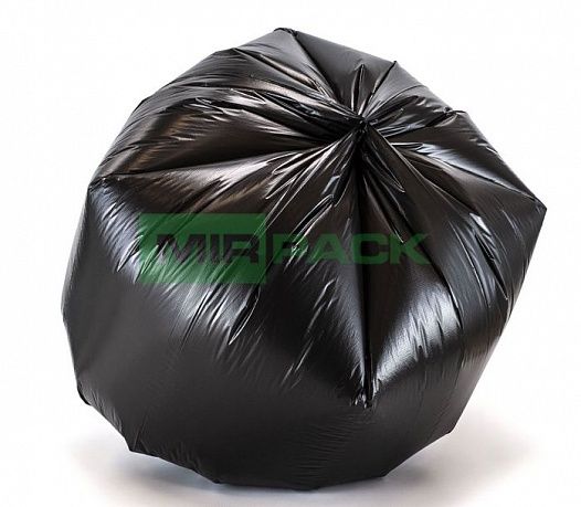Мешки для мусора 60 л, 20 мкм, ПСД, черные, в рулоне 50 штук, 60х70 см - Вид 3