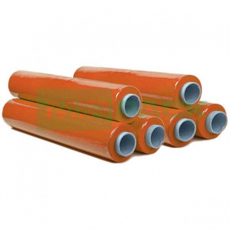 Стрейч пленка ручная 500 мм 17 мкм 1,8 кг оранжевая - Вид 1