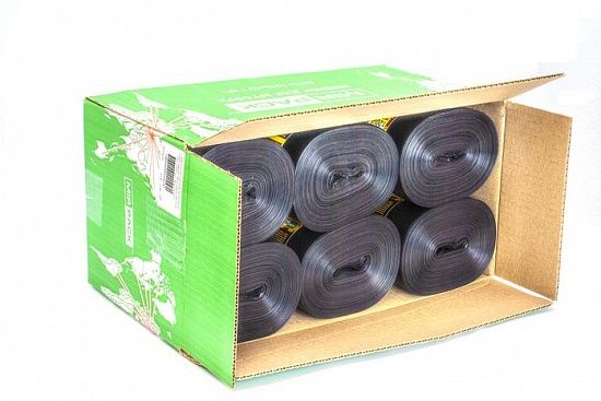 Мешки для мусора 120 л, 20 мкм, рул. 50 шт, ПВД, черные - Вид 3