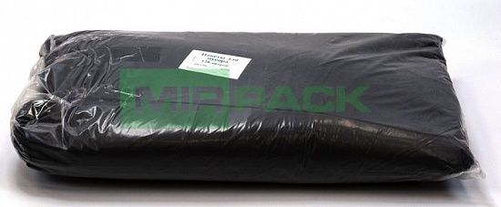 Мешки для мусора 120 литров, 25 мкм, в пачках, 200 шт. черные - 2х слойные - Вид 3