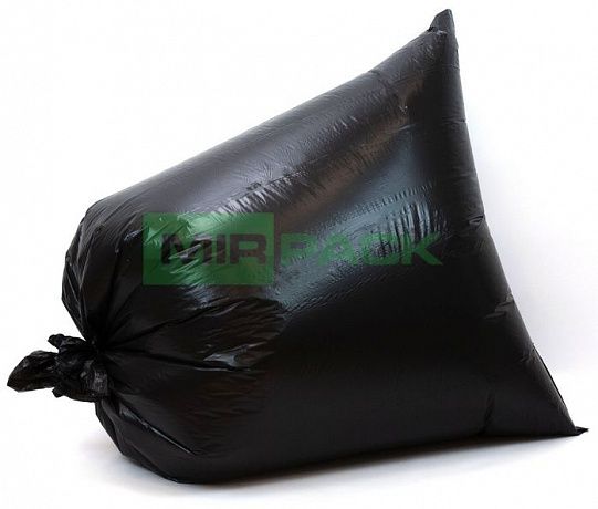 Мешки для мусора 160 л, 35 мкм, ПВД, черные 2 слоя (в рулоне 20 штук, 93x110 см) Professional - Вид 3