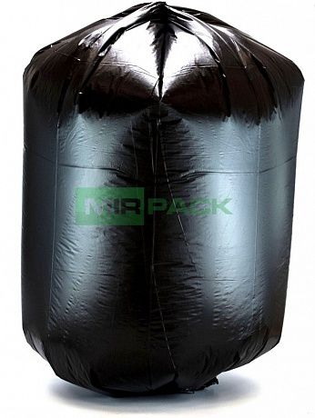 Мешки для мусора 120 литров, 14 мкм, ПНД, 10 шт. черные, 70х110 см, EXTRA - Вид 2